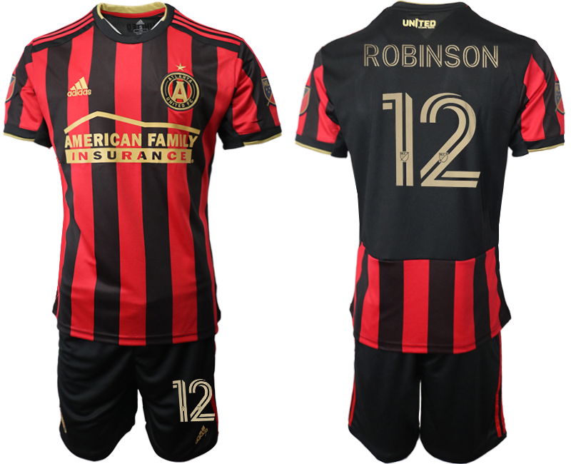 Men 2020-2021 club Atlanta Union home #12 black Soccer Jerseys->customized soccer jersey->Custom Jersey
